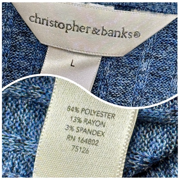 Women’s “Christopher & Banks” LS Tops Bundle | Set of 2 | #O14 - Picture 9 of 12